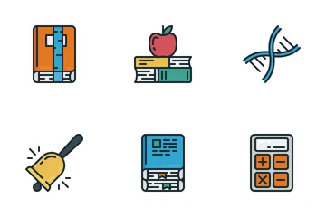 Zlico: Education #2 (Lineal Color) Icon Pack
