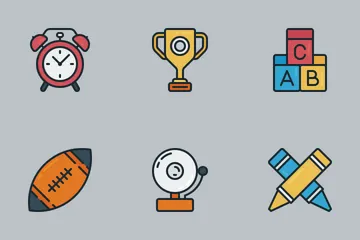 Zlico: Education #3 (Lineal Color) Icon Pack