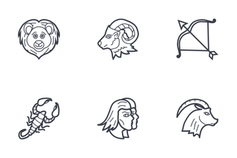 Zodiac Signs Icon Pack