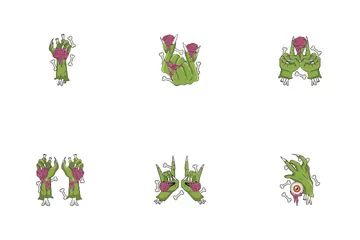 Zombie Hand Icon Pack