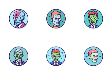 Zombie Horde Undead Halloween Zombie Icon Pack