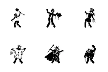 Zombie Worker Icon Pack