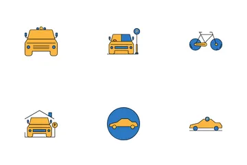 Zona de estacionamento Pacote de Ícones