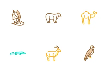 Zoo Animals, Birds And Snake Icon Pack