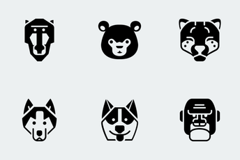 Zoocon Glyph Icon Pack