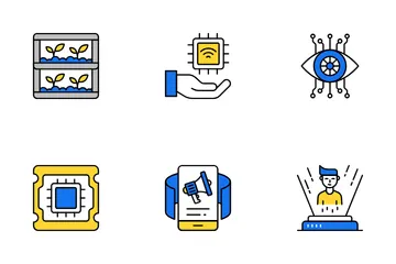 Zukunfts-Technologie Symbolpack