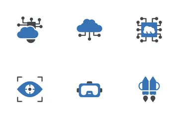 Zukunfts-Technologie Symbolpack