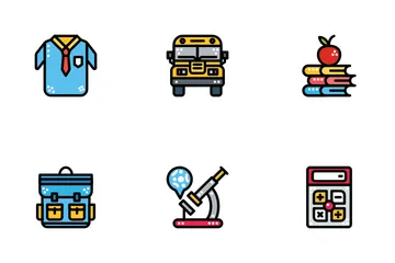 Zurück zur Schule Icon Pack