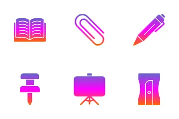 Zurück zur Schule Symbolpack
