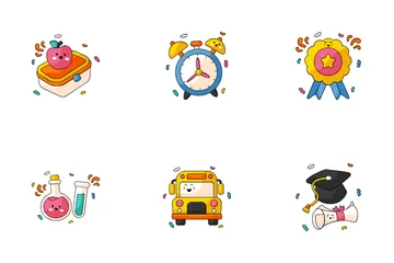 Zurück zur Schule Icon Pack