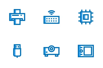 Zwielichtige Computer und Hardware Symbolpack