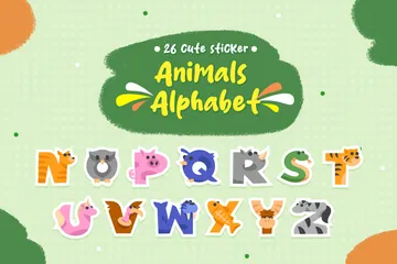 動物アルファベット アイコンパック