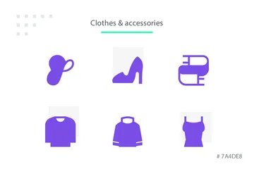 Ropa y accesorios Paquete de Iconos