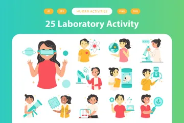 Activité de technologie de laboratoire Pack d'Icônes