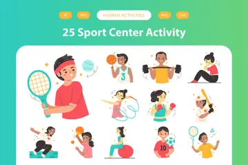 Activité du centre sportif Pack d'Icônes