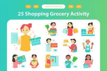 Activités d'épicerie Pack d'Icônes