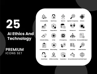 AI Ethics & Technology Icon Pack