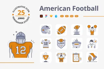 American Football Icon Pack