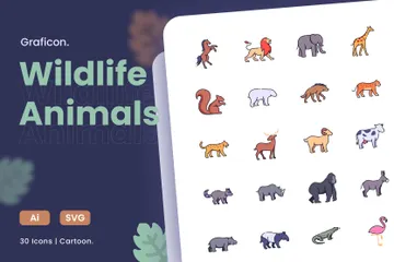 Animais selvagens Ícone Pack