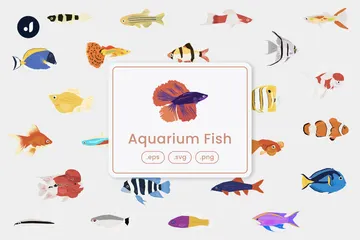 Aquarienfische Symbolpack