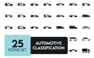 Automobilklassifizierung Symbolpack