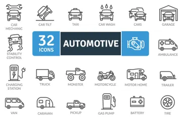 Automotor Paquete de Iconos