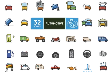 Automotor Paquete de Iconos