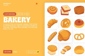 Bakery And Cakes Icon Pack