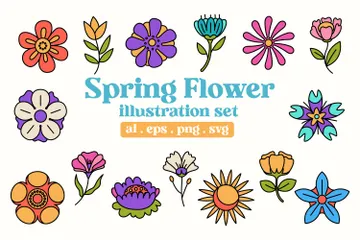 Beautiful Spring Flower Icon Pack