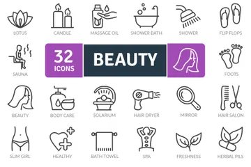 Belleza Paquete de Iconos