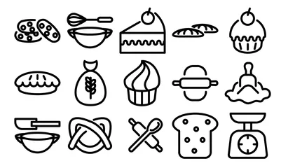 Boulangerie Pack d'Icônes