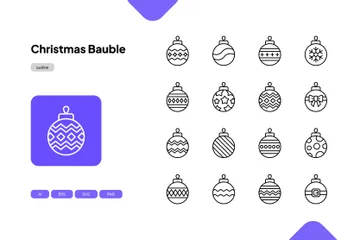 Boule de Noël Pack d'Icônes