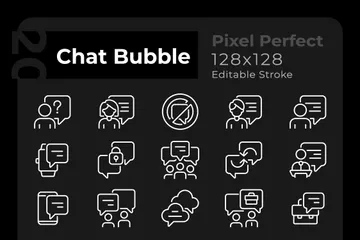 Burbuja de chat Paquete de Iconos