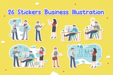 Business People And Corporate Life Icon Pack