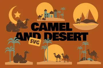 Camel And Desert Icon Pack