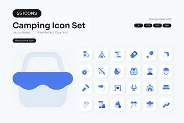 Cámping Paquete de Iconos