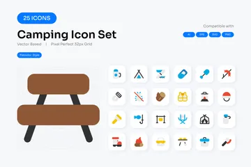 Cámping Paquete de Iconos