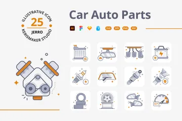 Car Auto Parts Icon Pack