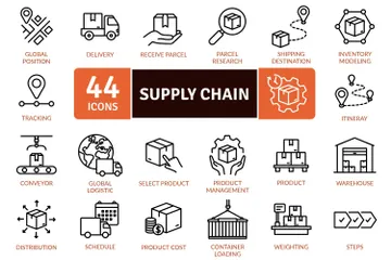 Chaîne d'approvisionnement des produits Pack d'Icônes