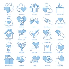 Charity, Kindness, Donation Icon Pack