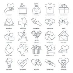 Charity, Kindness, Donation Icon Pack