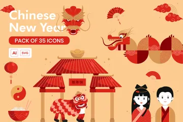 Chinese New Year Icon Pack