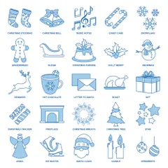 Christmas And New Year Icon Pack