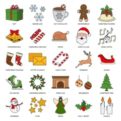 Christmas And New Year Icon Pack