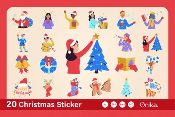 Christmas Sticker Icon Pack