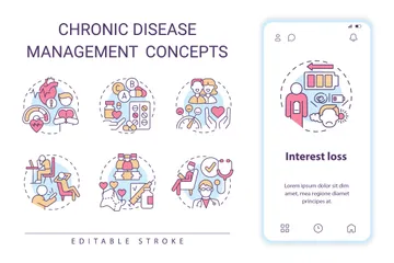 Chronic Disease Management Icon Pack