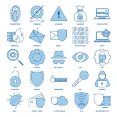 La seguridad cibernética Icon Pack