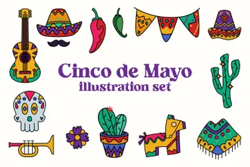 Cinco De Mayo Mexico Icon Pack