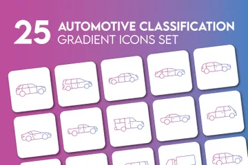 Clasificación de automóviles Paquete de Iconos