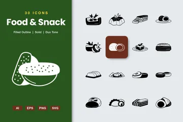 Snack indonésien Icon Pack